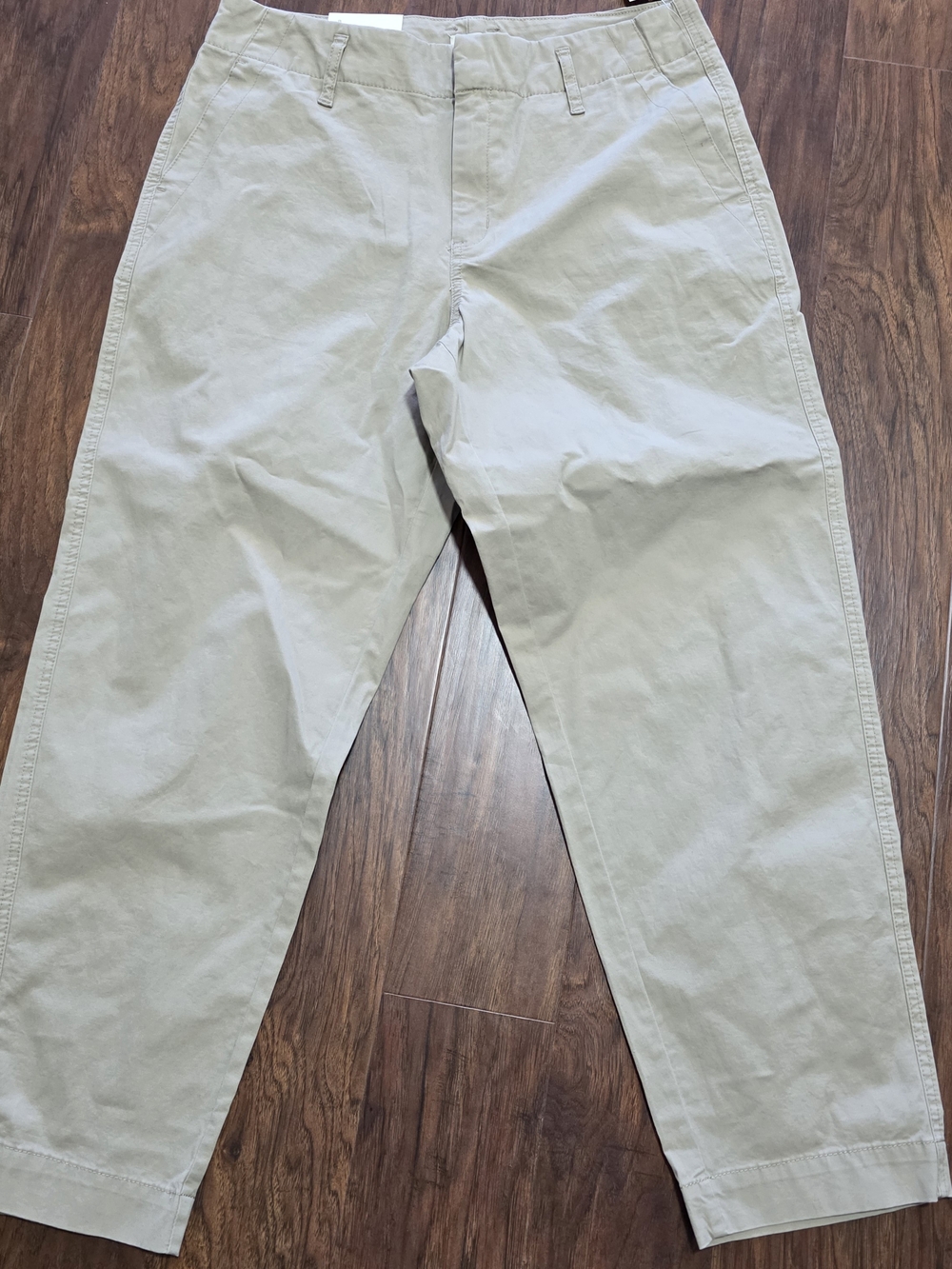 A New Day Straight High-Rise Stretch Chino Pants Women's Size 10 Beige.